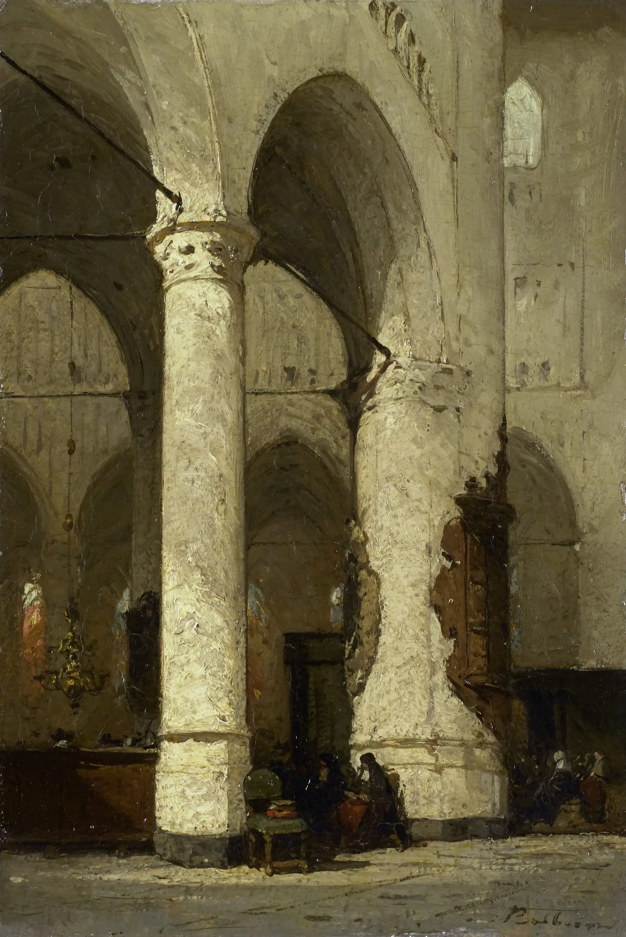 Interior of the 'Hooglandse' Church, Leiden by Unknown artist