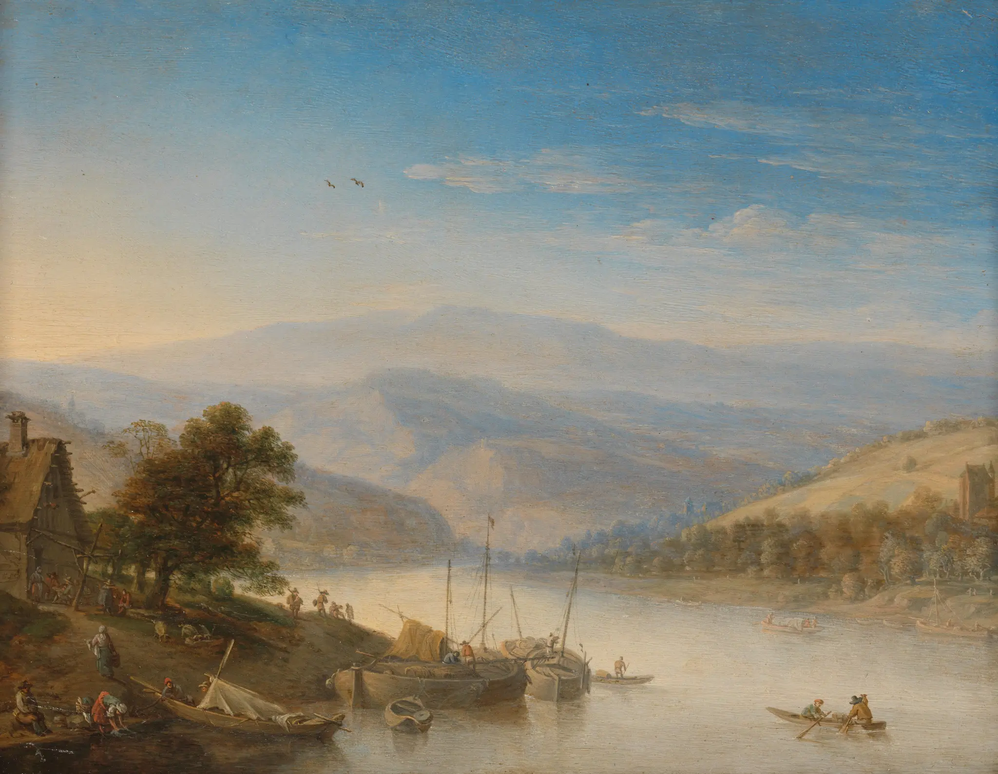 View of the Rhine River near Andernach by Herman Saftleven