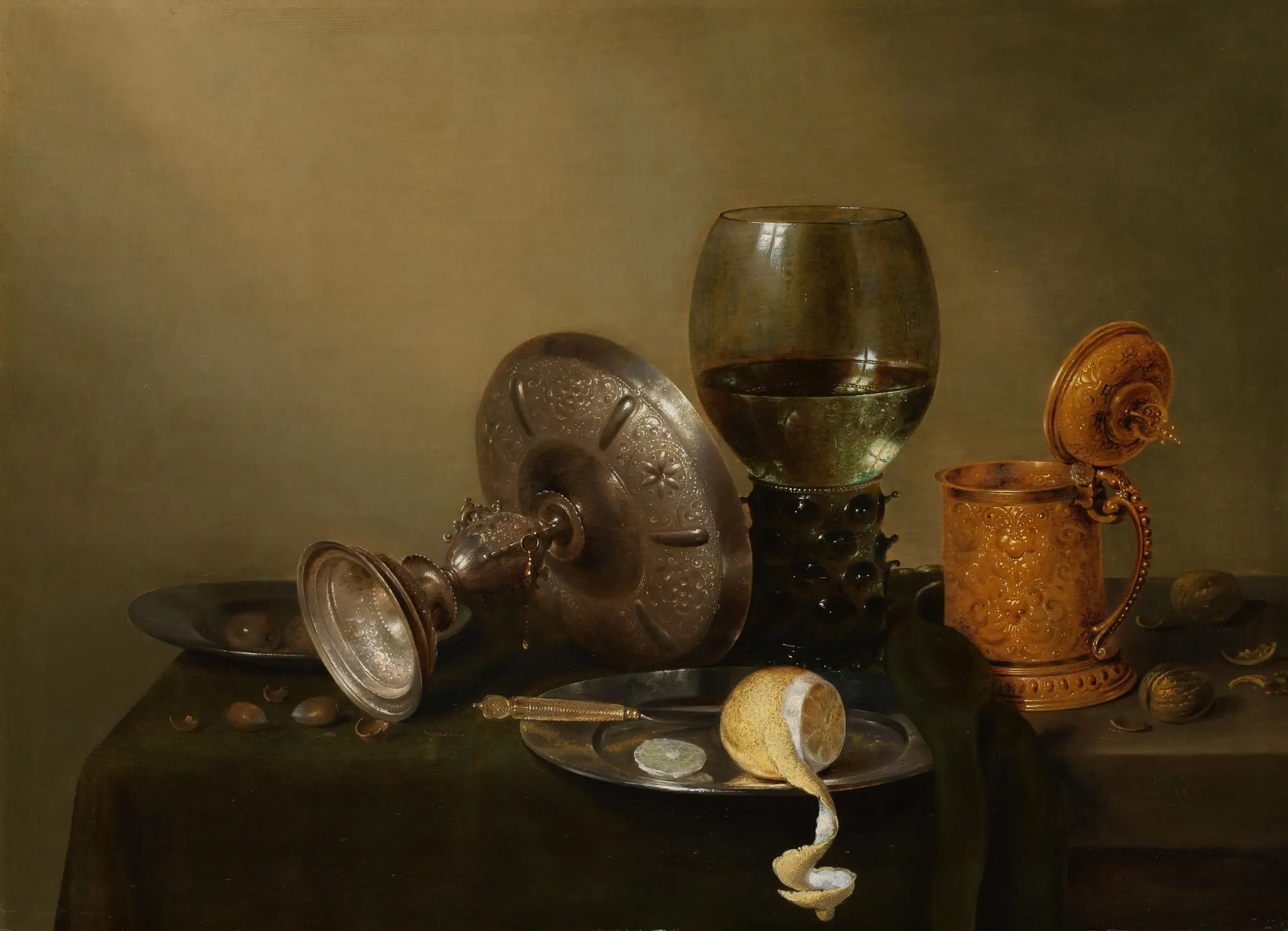 Still life with a Gilded Beer Tankard by Unknown artist