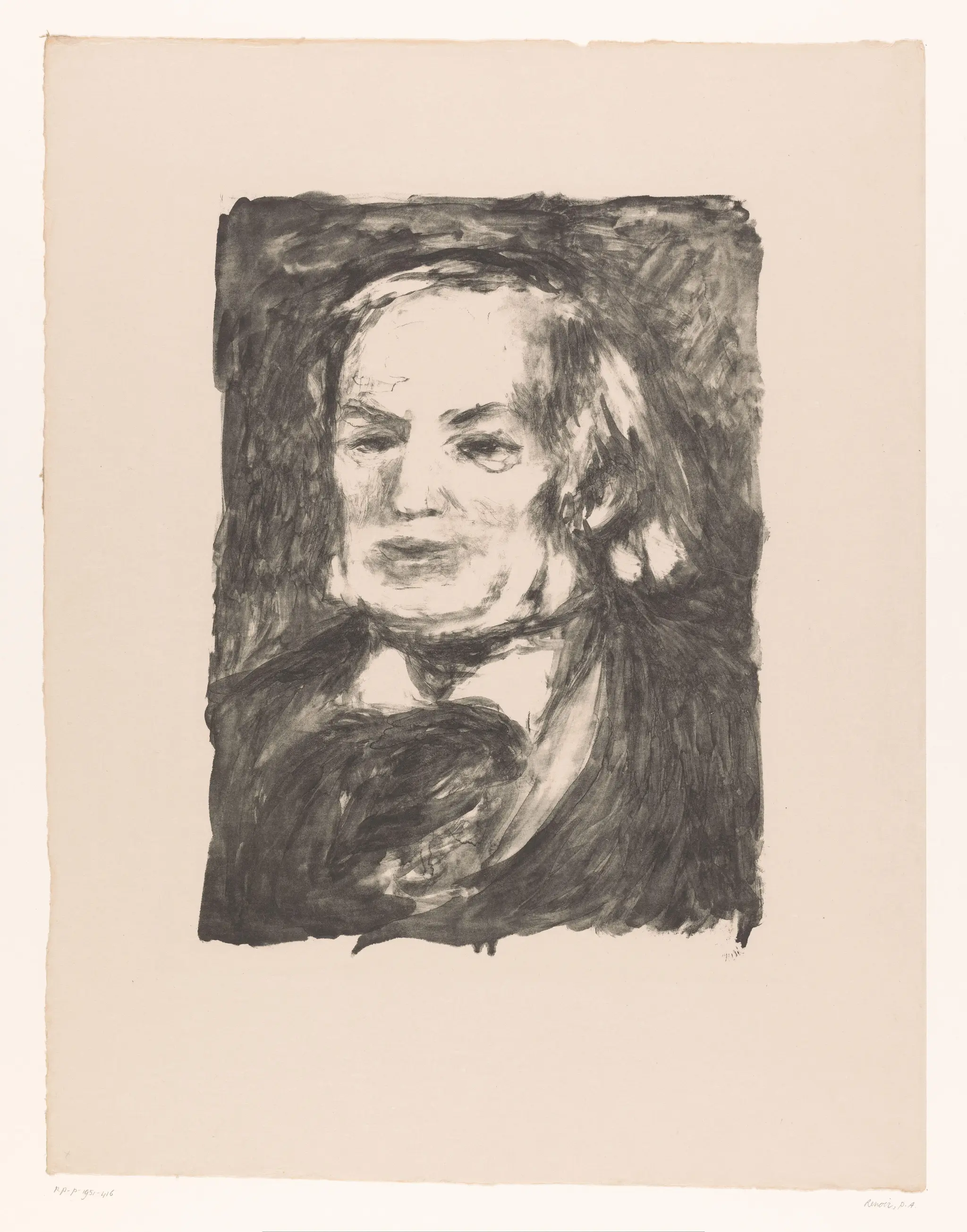 Portret van Richard Wagner by Pierre Auguste Renoir