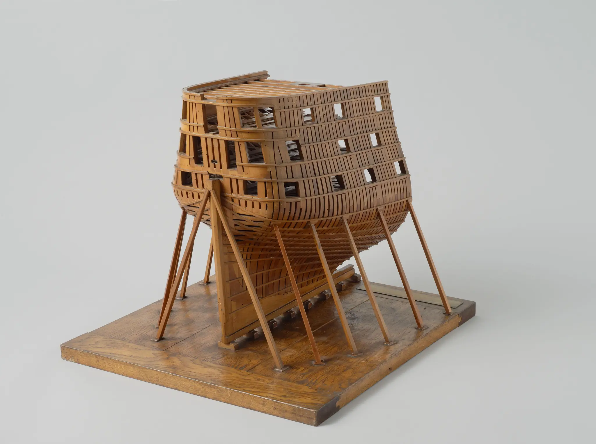 Model of the Stern of an 84-Gun Ship of the Line by Rijkswerf Vlissingen