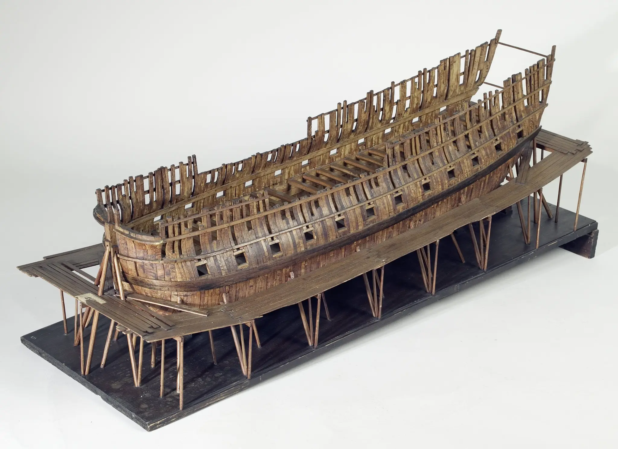 Scaffolding Model of a 60 to 68-Gun Ship by Unknown artist