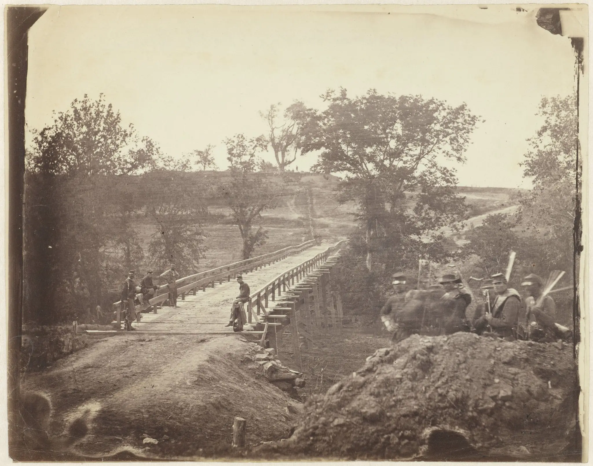The Bridge at Chesterfield, North Anna, Virginia by Alexander Gardner