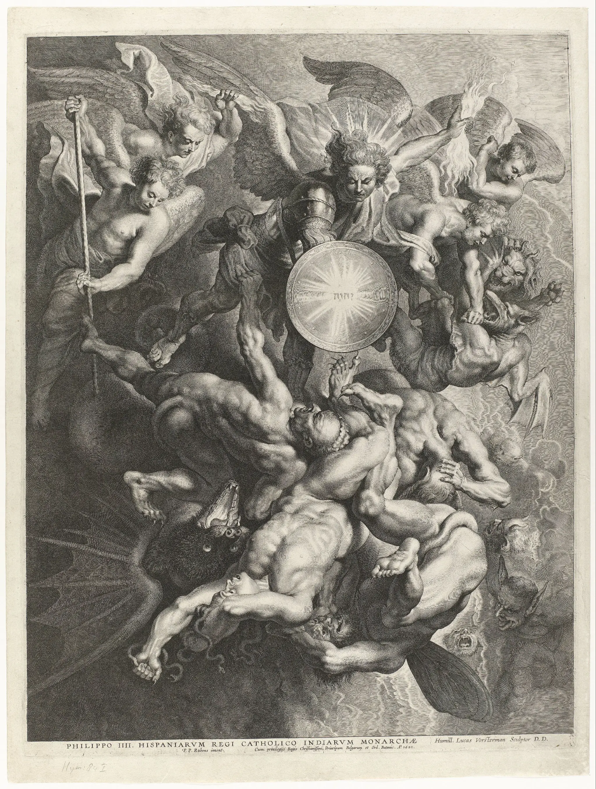 The Archangel Michael Fighting the Rebel Angels by Unknown artist