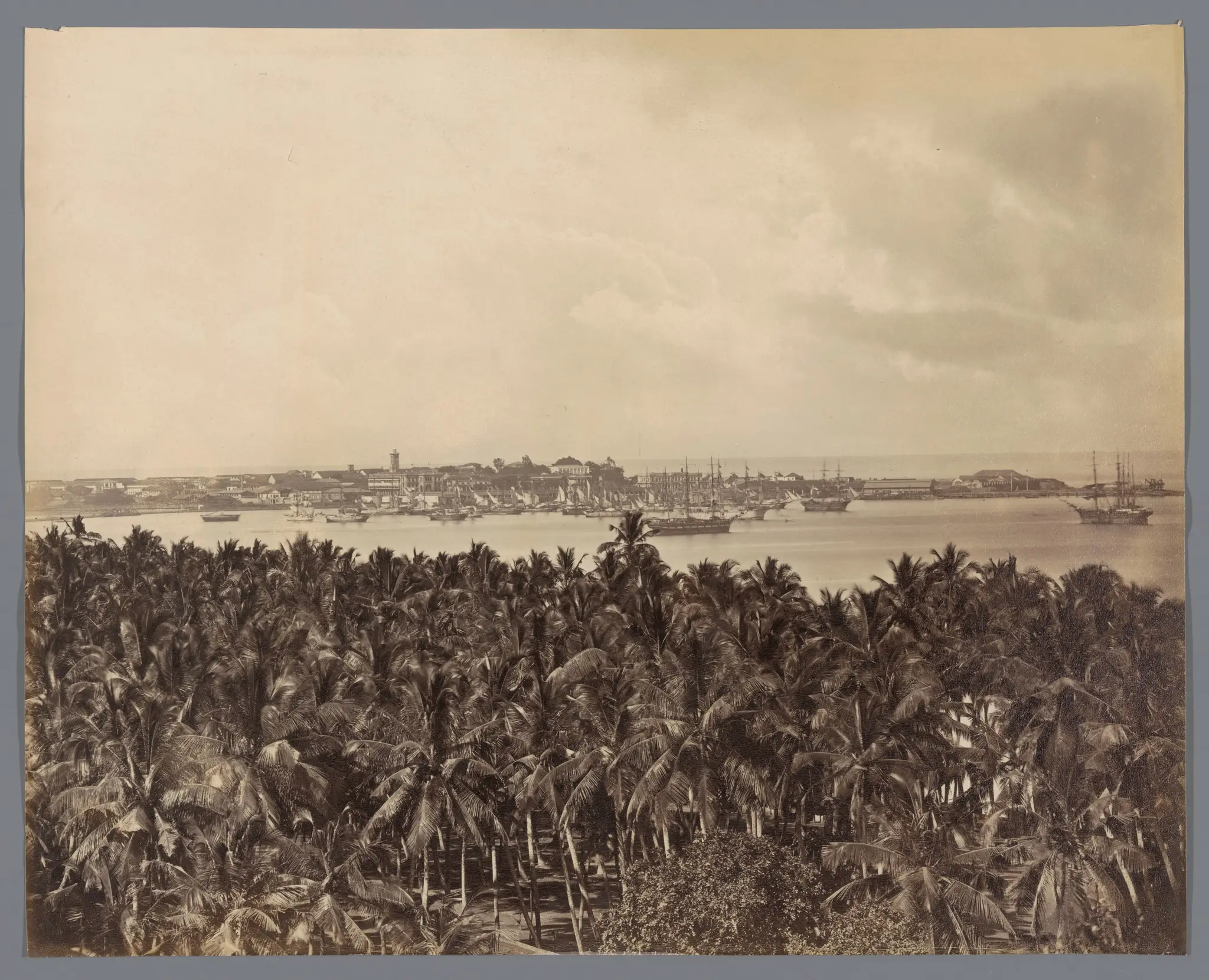View of the City and Harbour of Colombo, from the St James Church Belfry, Sri Lanka by Unknown artist