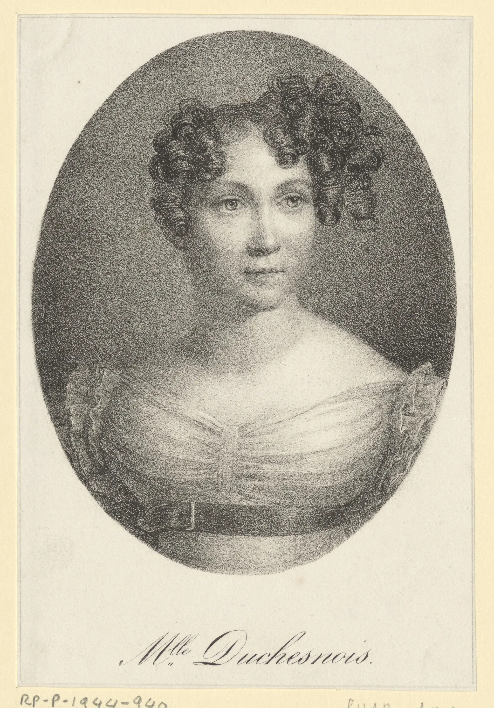 Portret van Catherine-Joséphine Duchesnois by Charles Etienne Pierre Motte