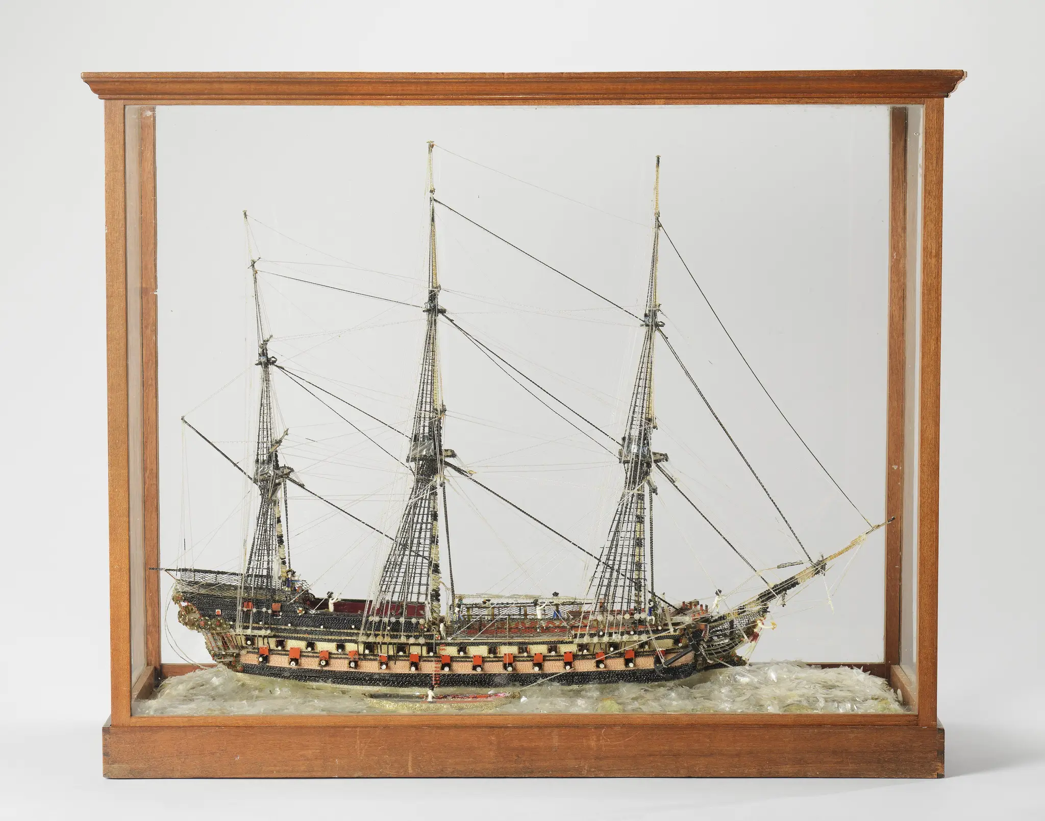 Glass Model of a 76-Gun Ship of the Line by Unknown artist