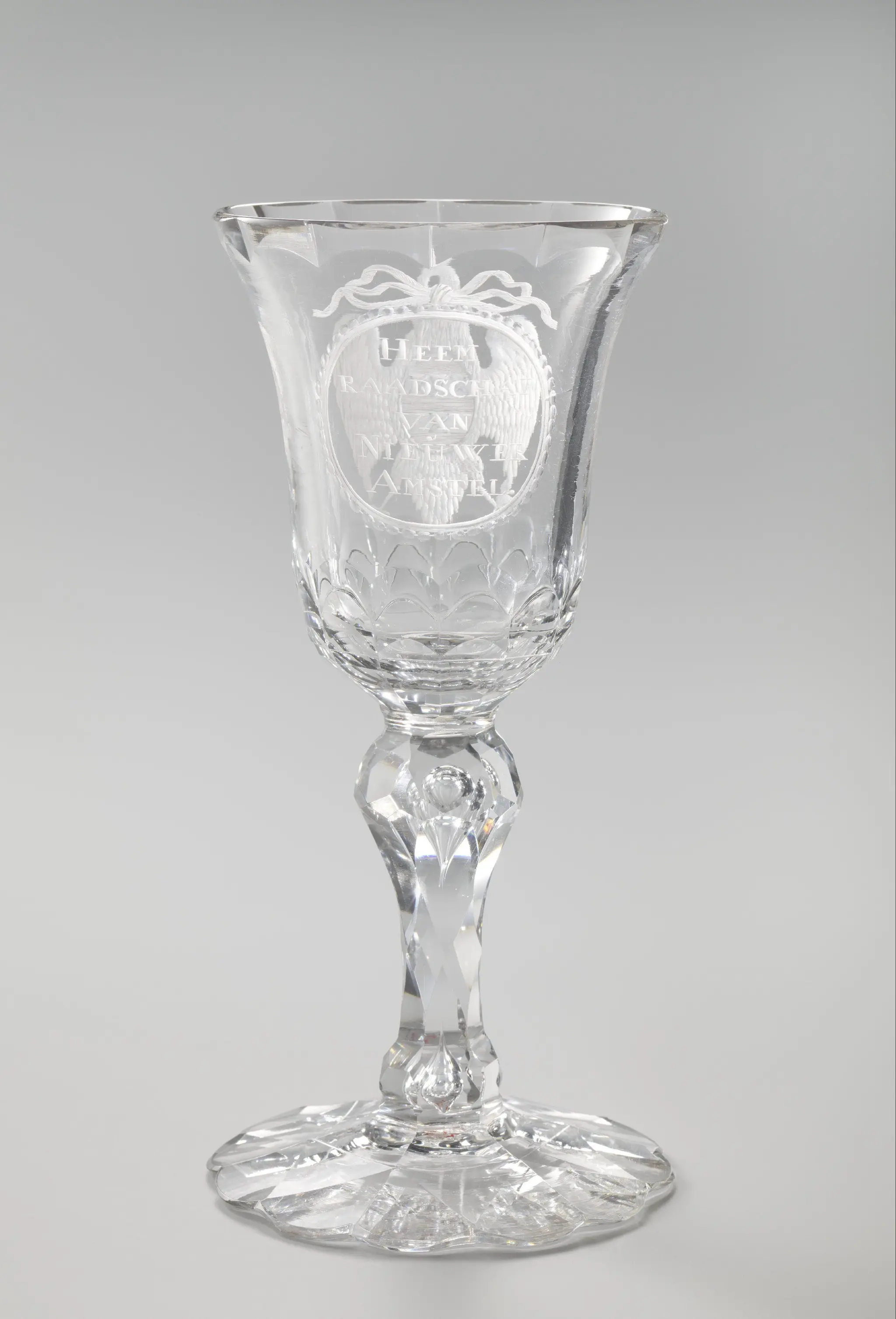 Goblet and case of the Nieuwer Amstel Dike-reeves Board by anonymous