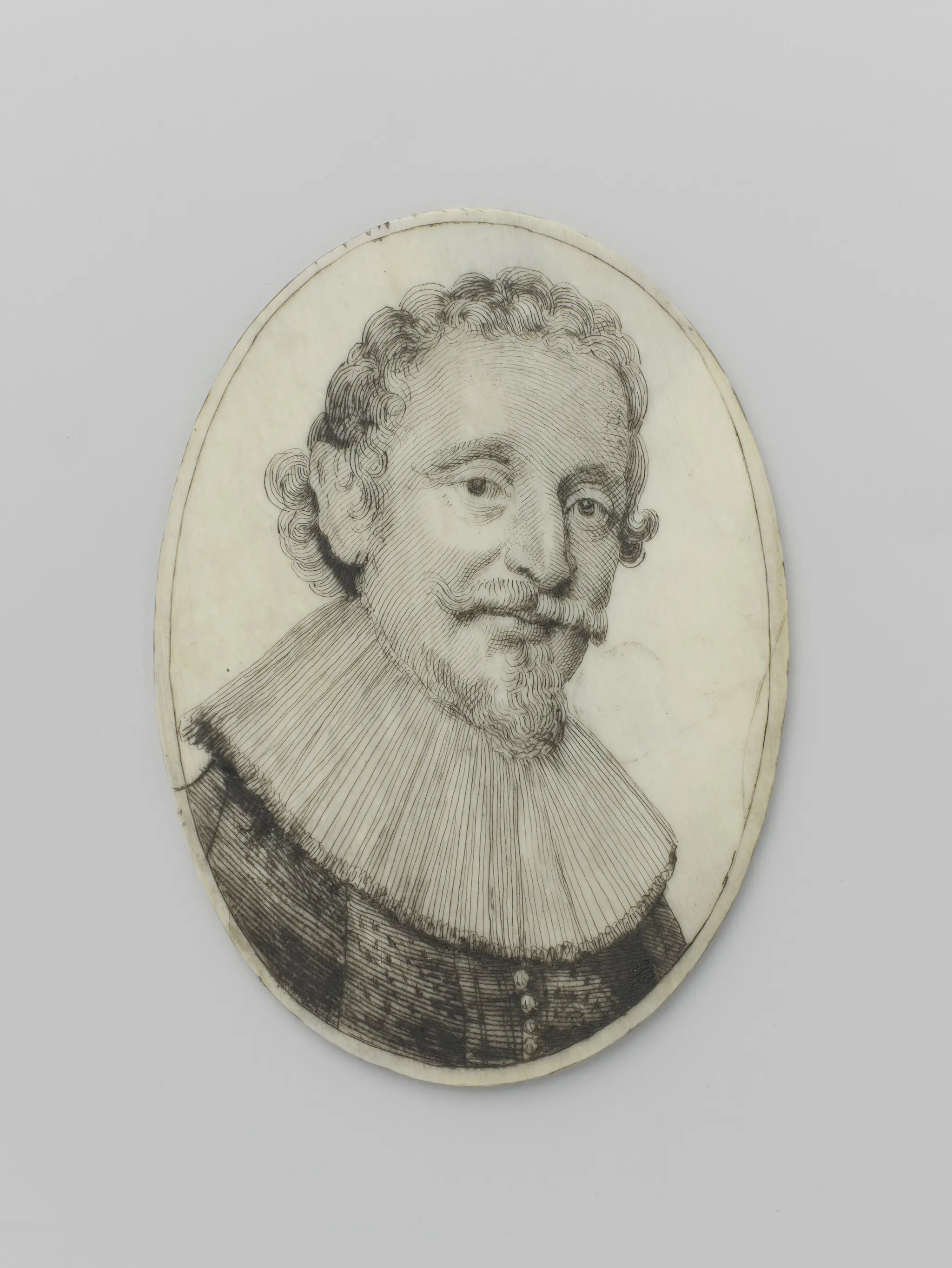 Miniature Portrait of Hugo de Groot by Clemens Nachtegaal