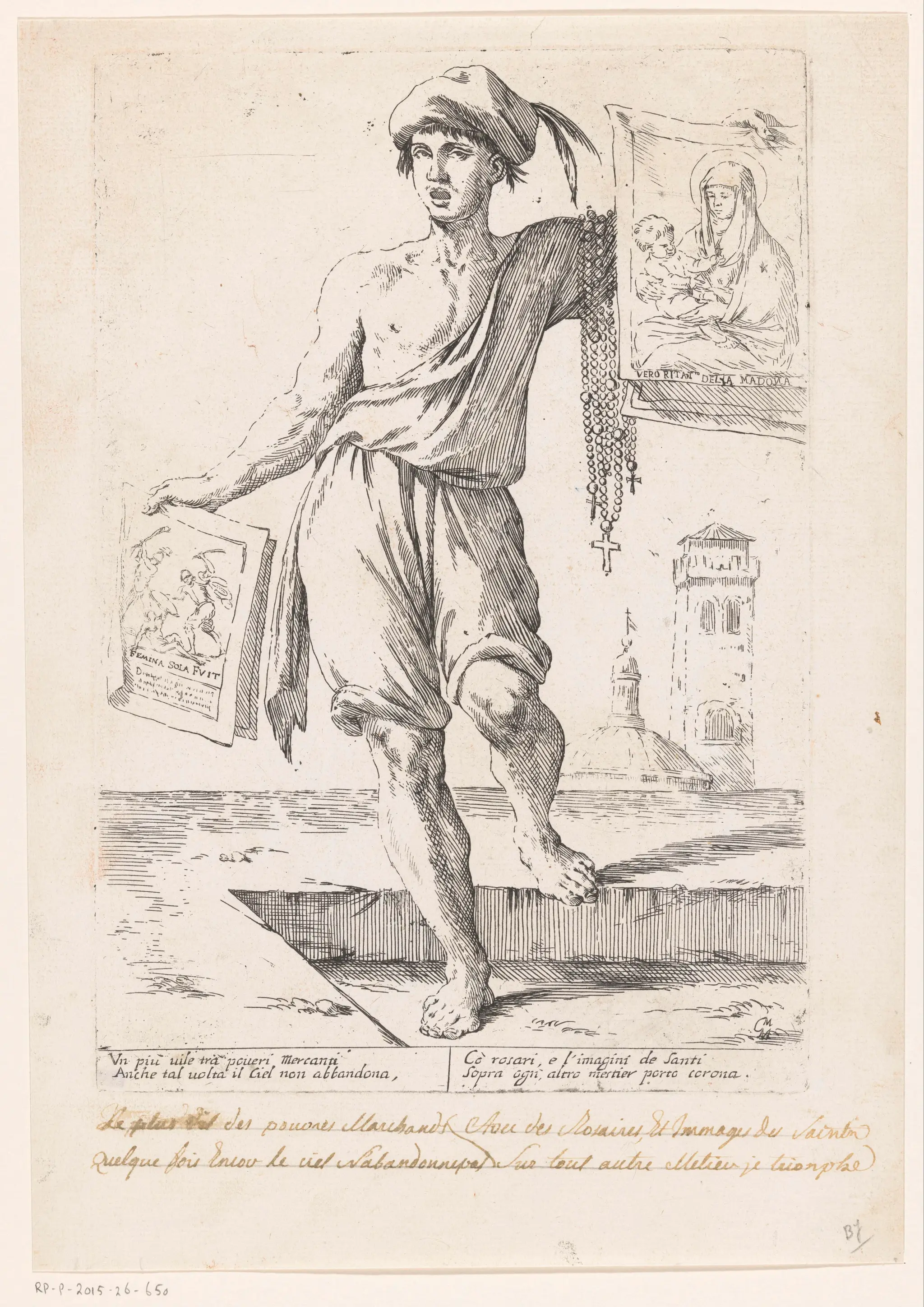 Street Seller of Pious Prints and Rosaries by Unknown artist