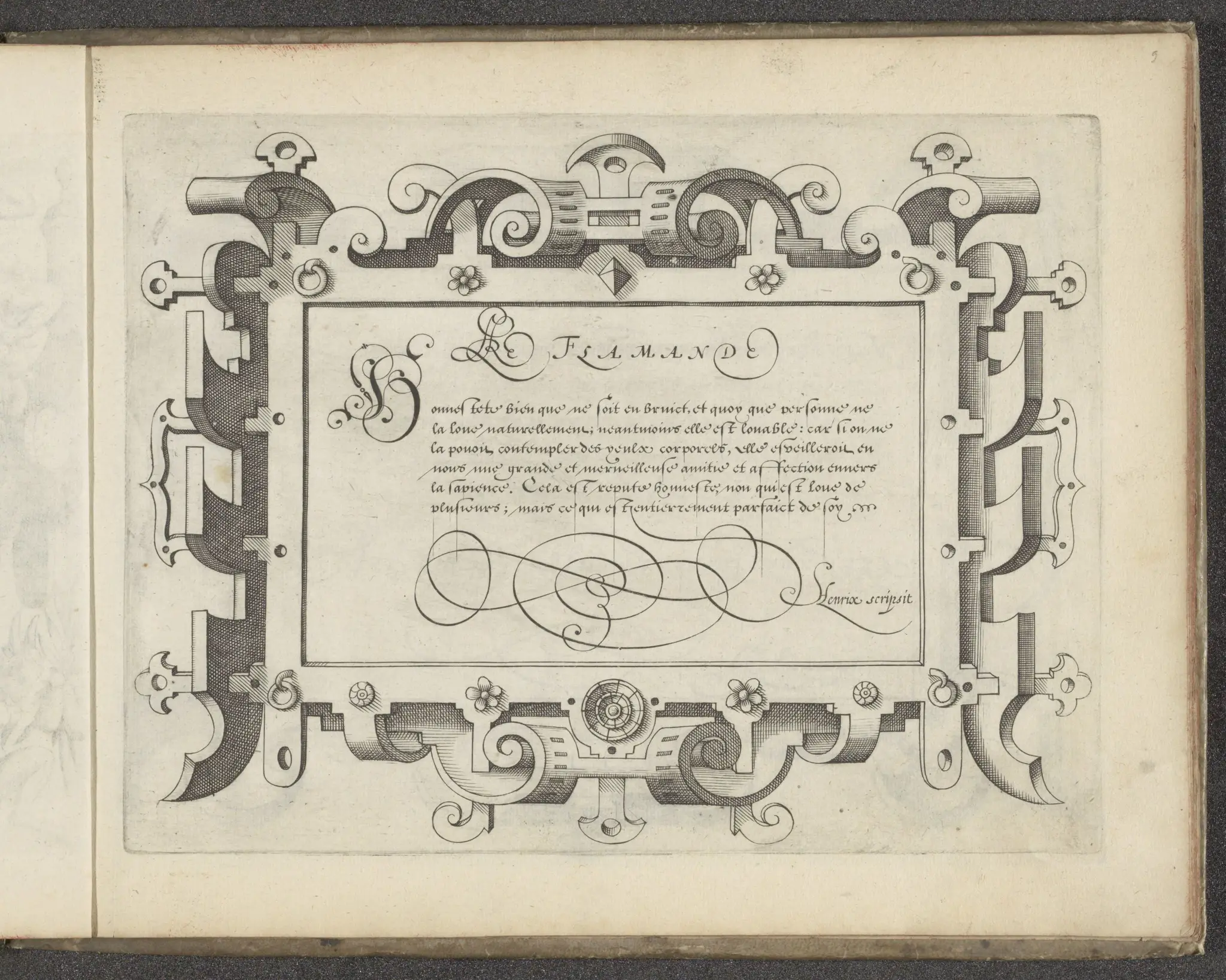 Le[ttre] Flamande by Jodocus Hondius (I)