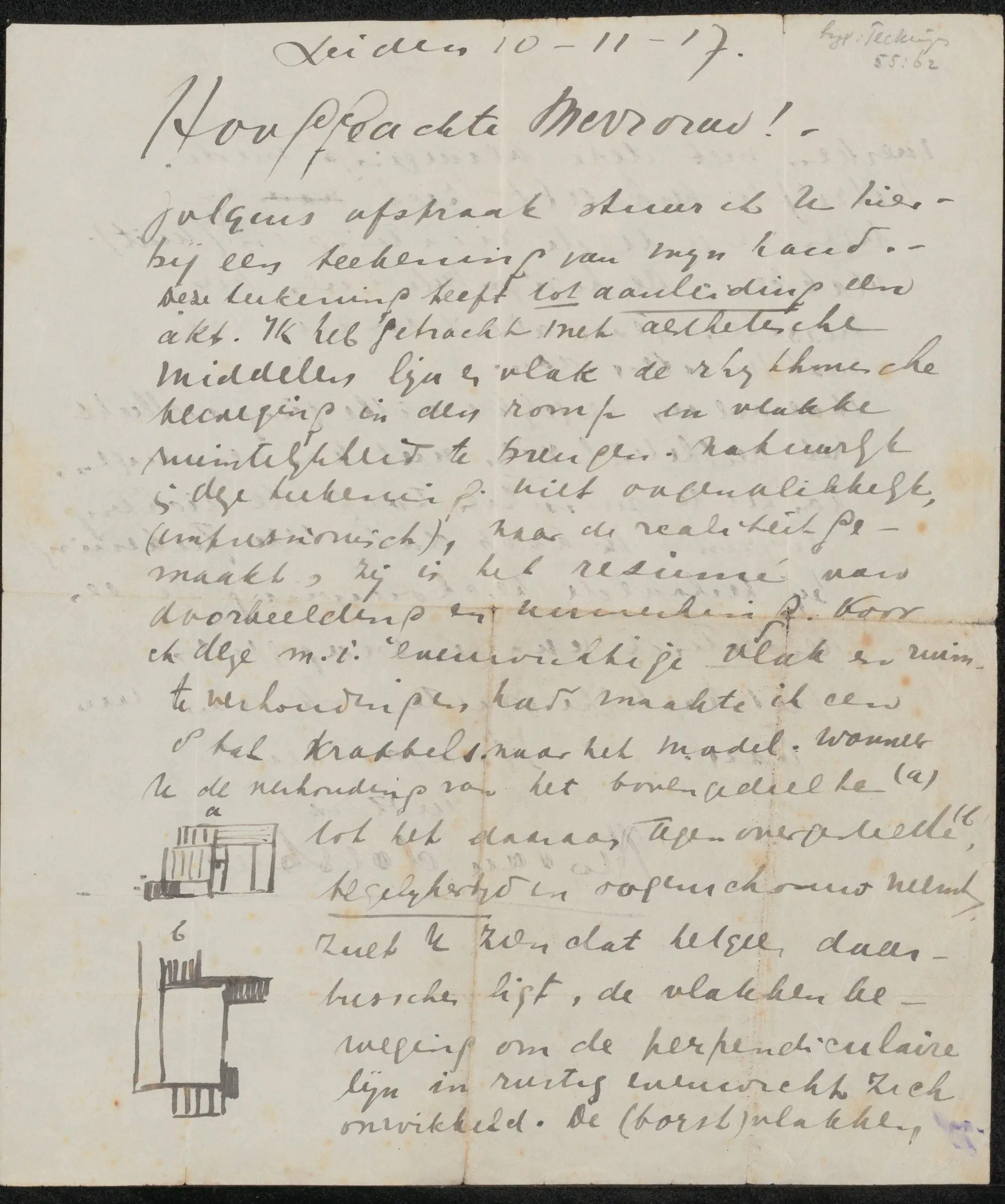 Brief aan anoniem by Theo van Doesburg