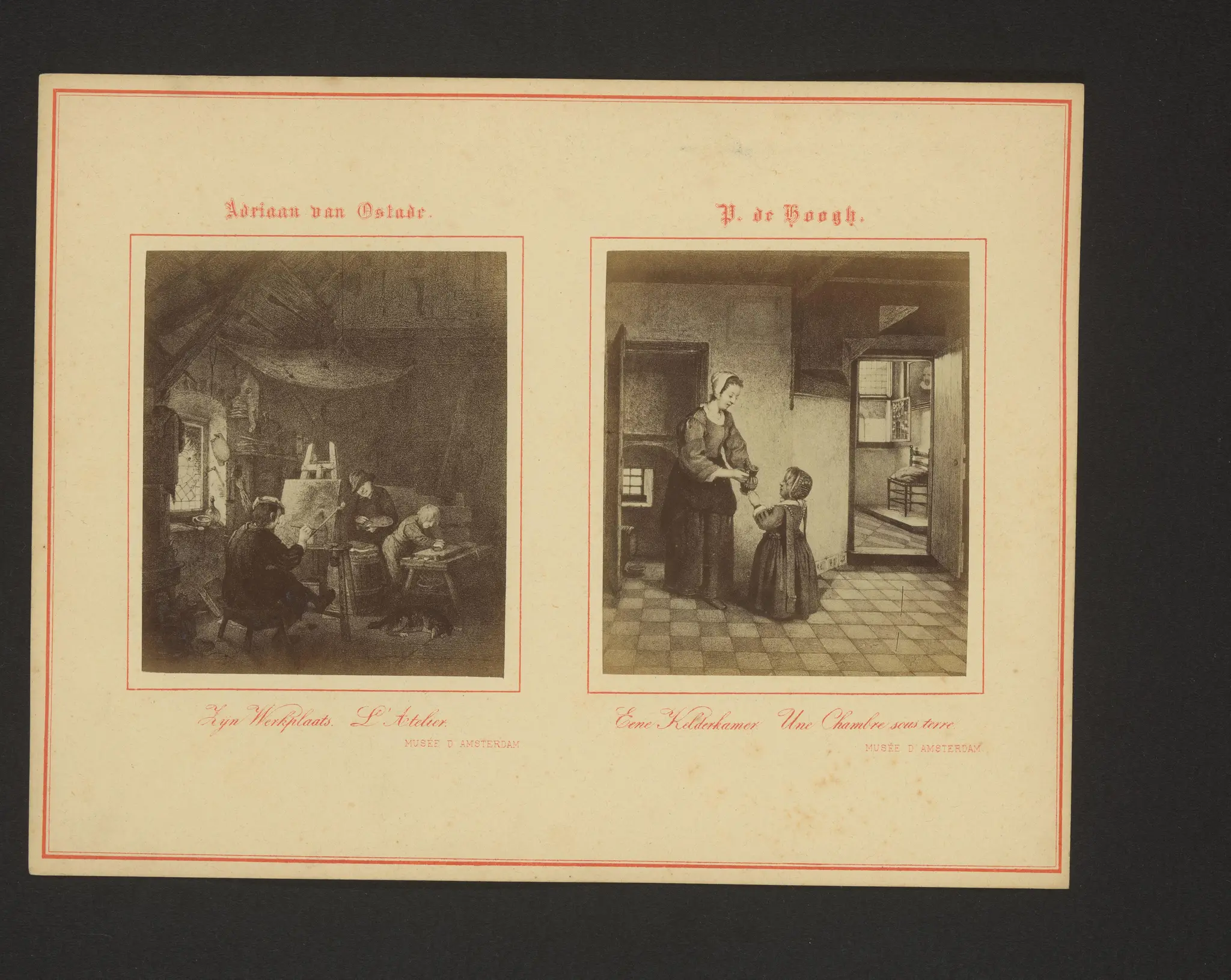 P. de Hoogh - Eene kelderkamer, Une chambre sous terre by anonymous