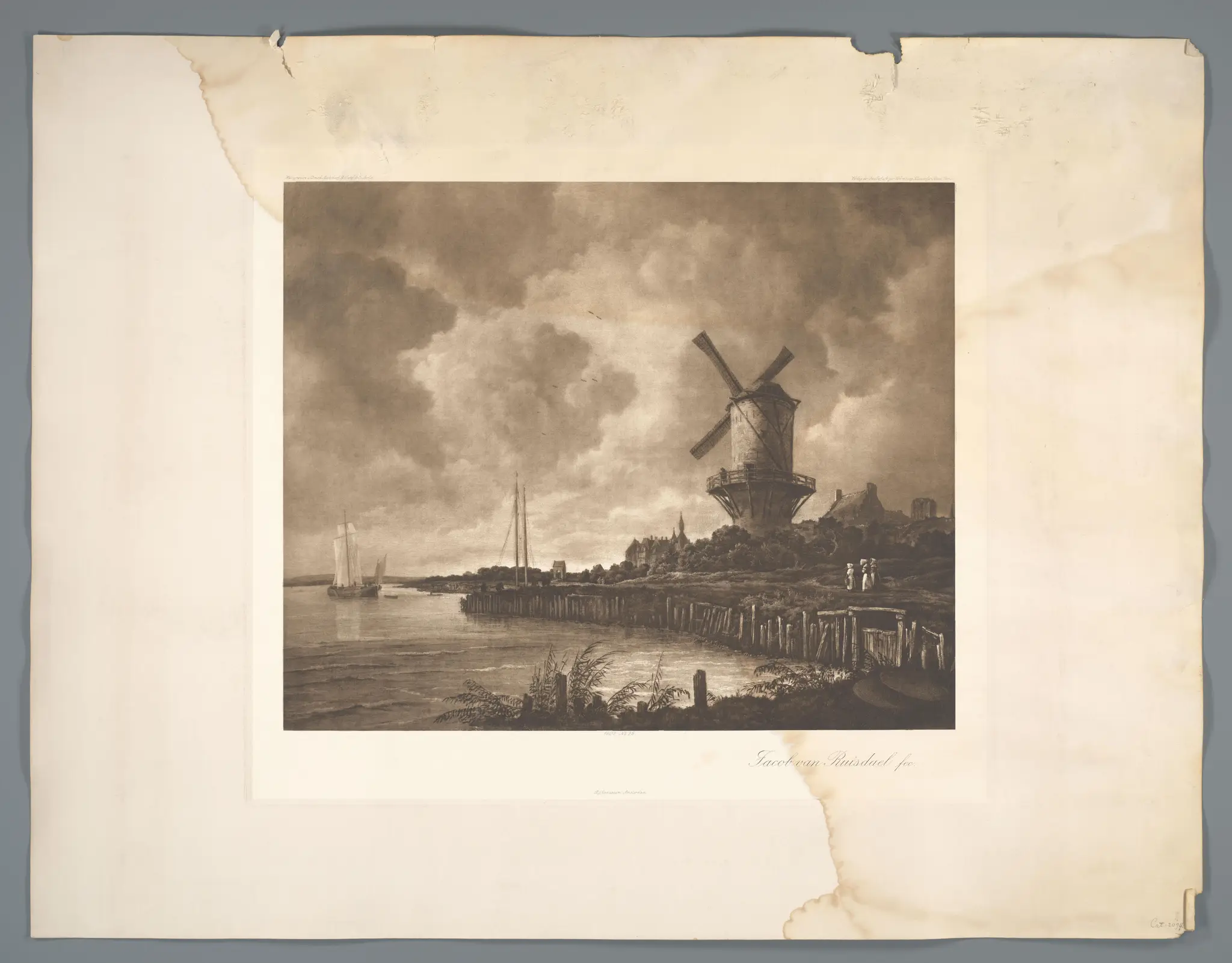 Fotoreproductie van De molen bij Wijk bij Duurstede door Jacob Isaacksz van Ruisdael by anonymous