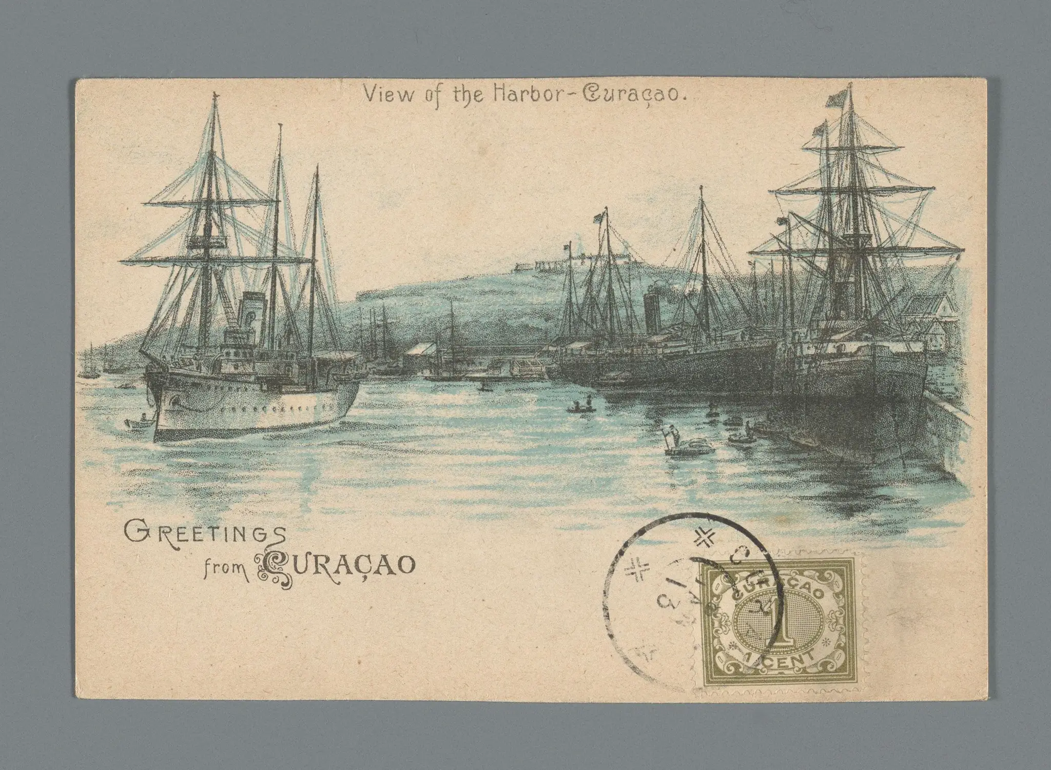 View of the Harbor - Curaçao by anonymous