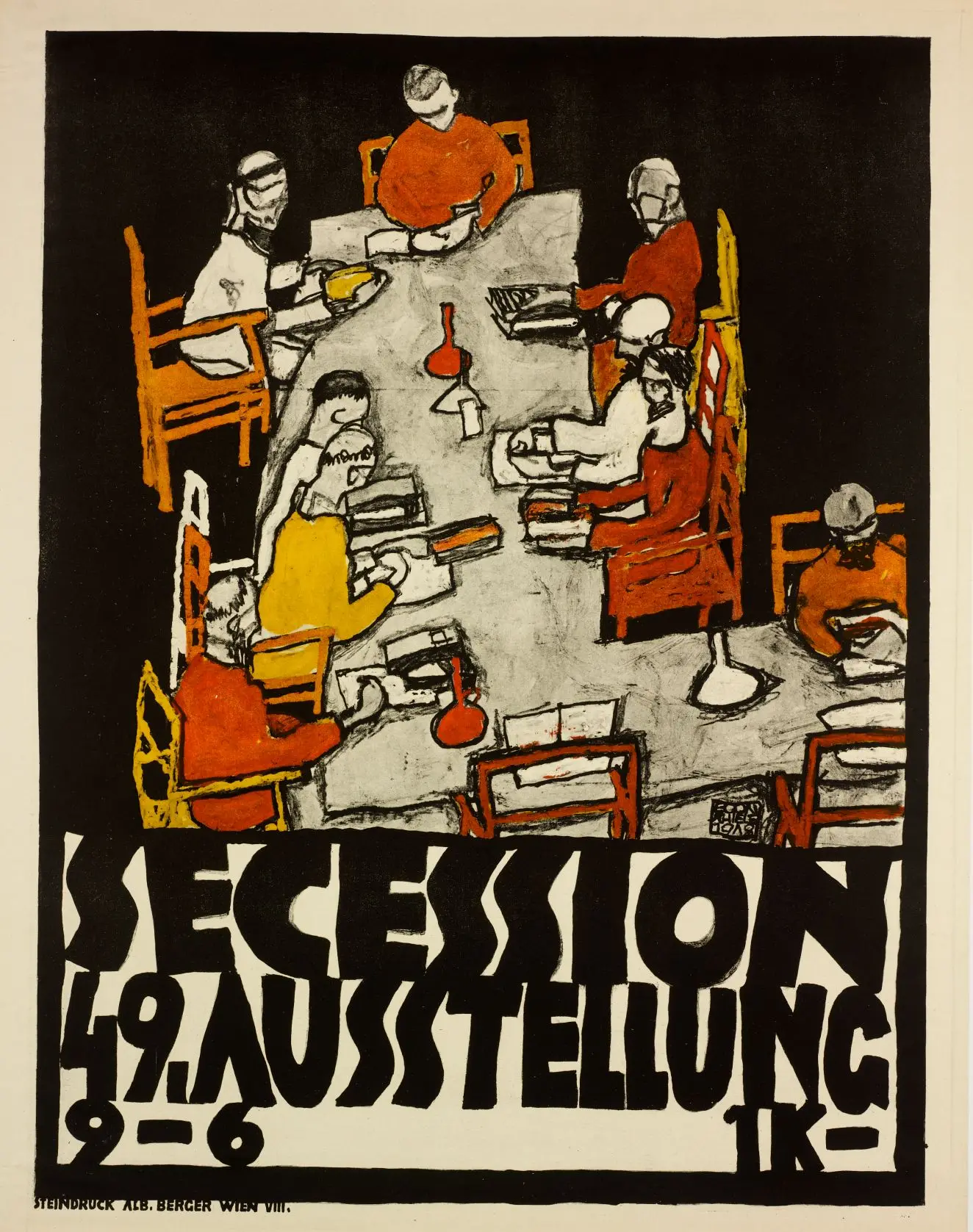 49th Secession Exhibition Poster by Egon Schiele