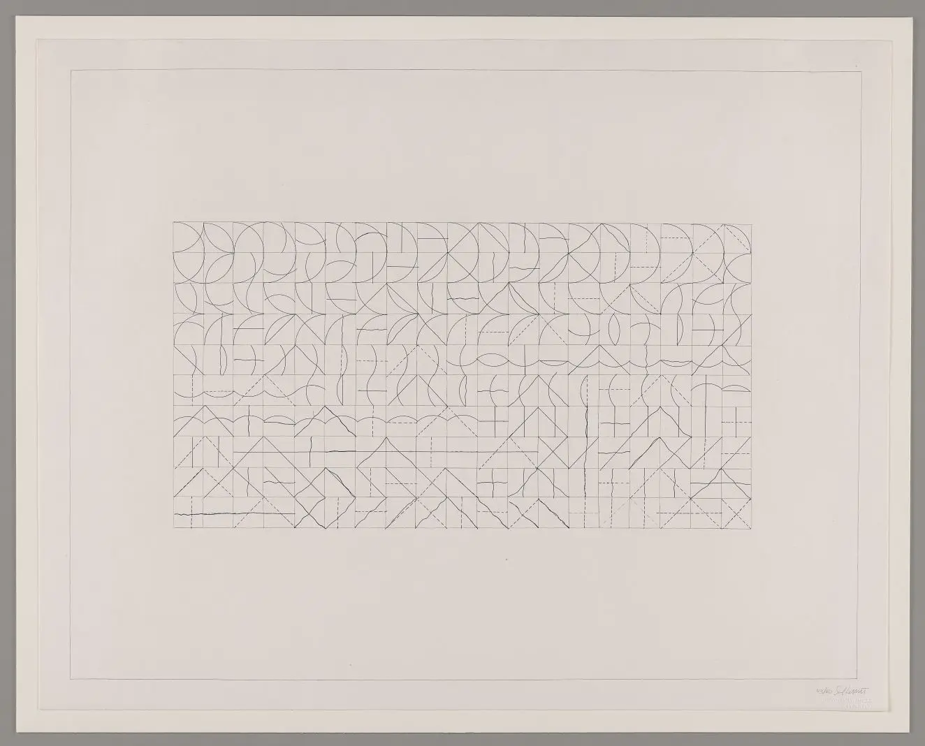 Arcs & Lines by Sol LeWitt