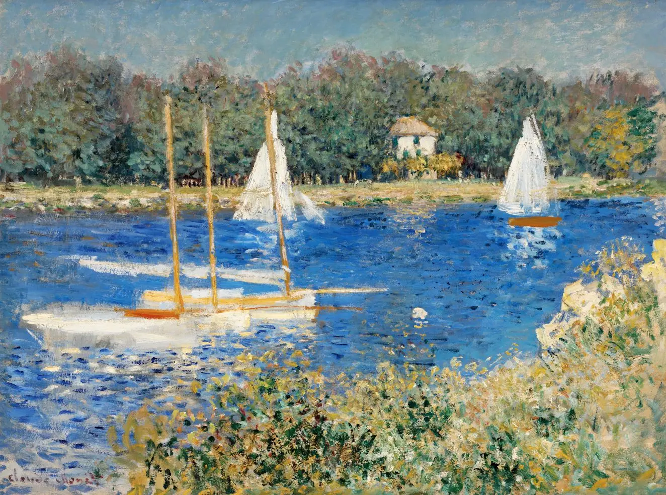 The Basin at Argenteuil (Le Bassin d'Argenteuil) by Claude Monet
