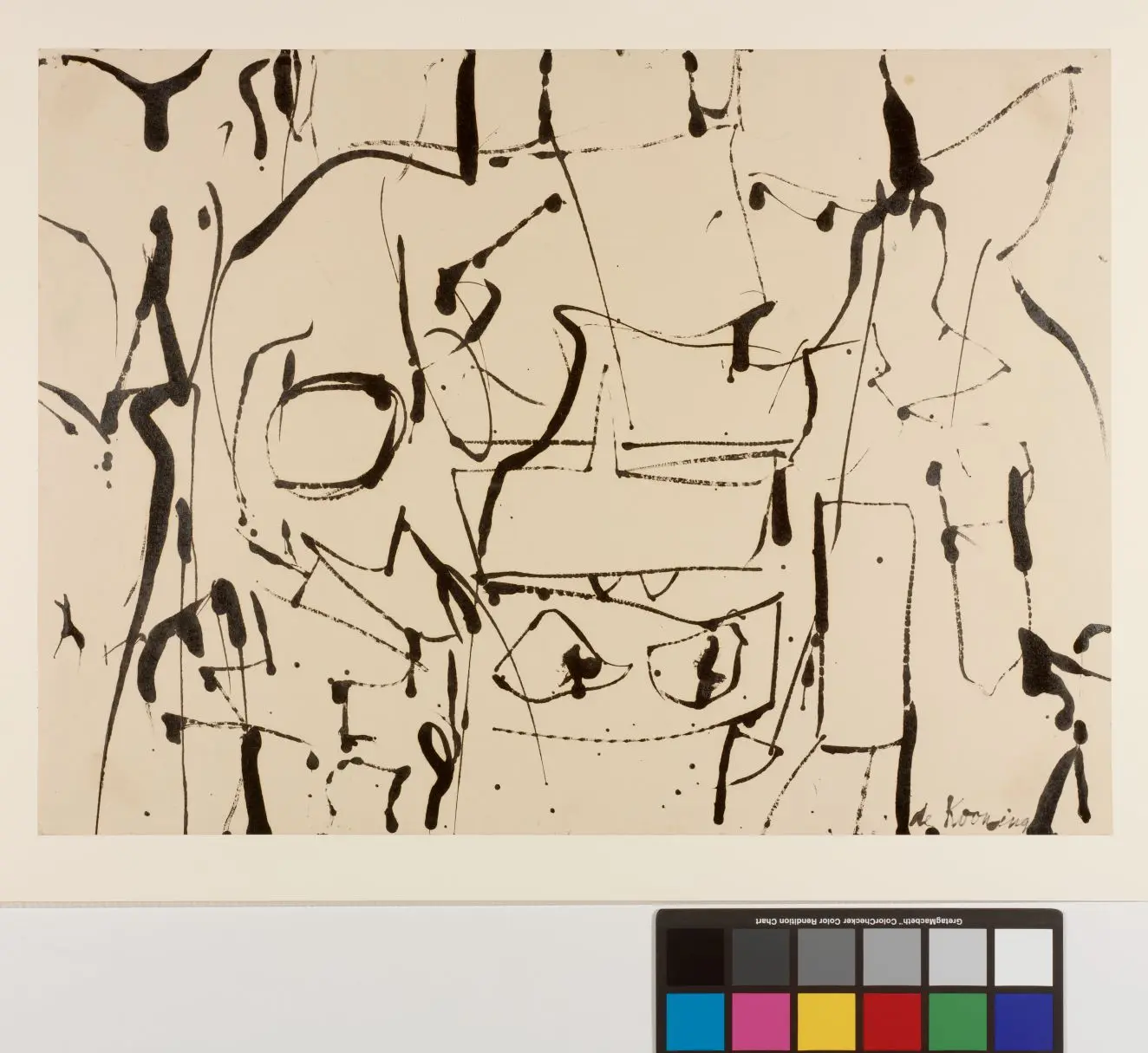 Black and White Abstraction by Willem de Kooning