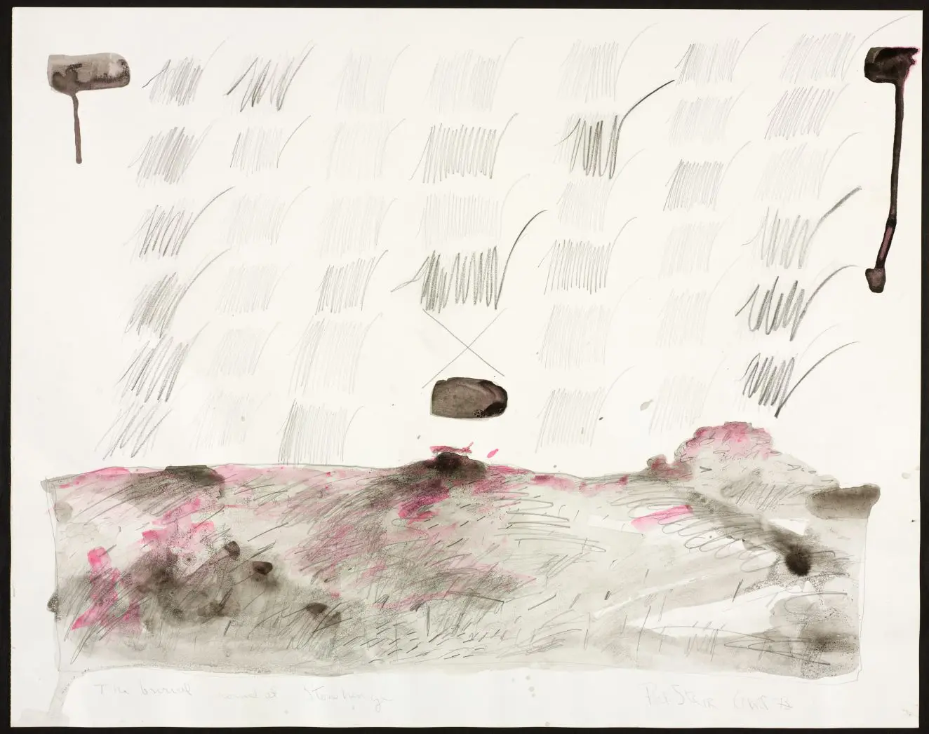The Burial Mound at Stonehenge by Pat Steir