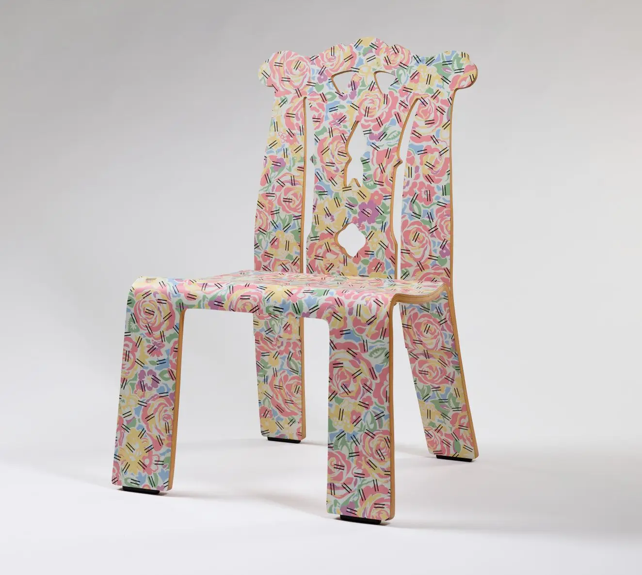 Chippendale Chair in “Grandmother’s Tablecloth” pattern by Robert Venturi