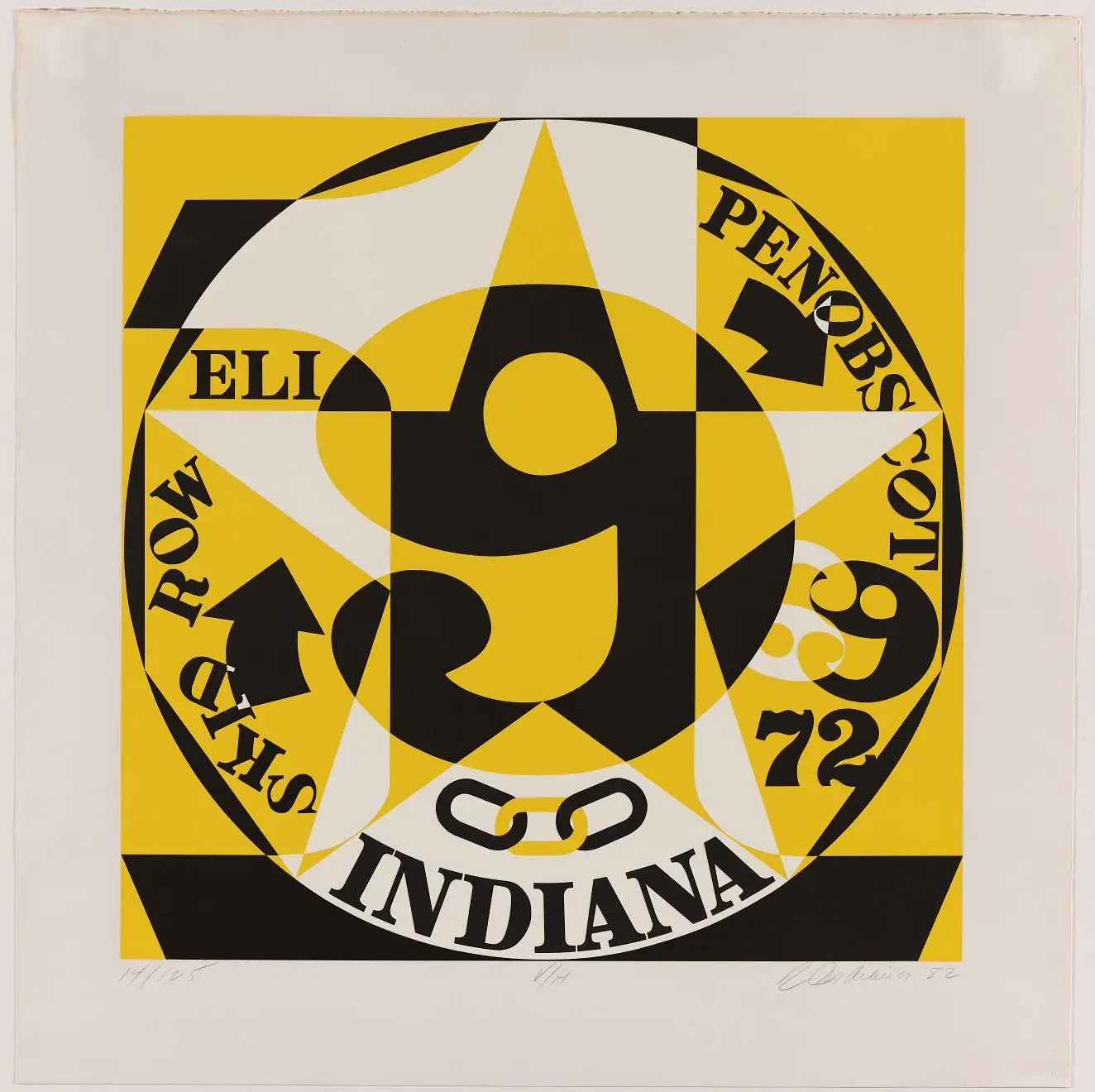Decade Autoportrait by Robert Indiana