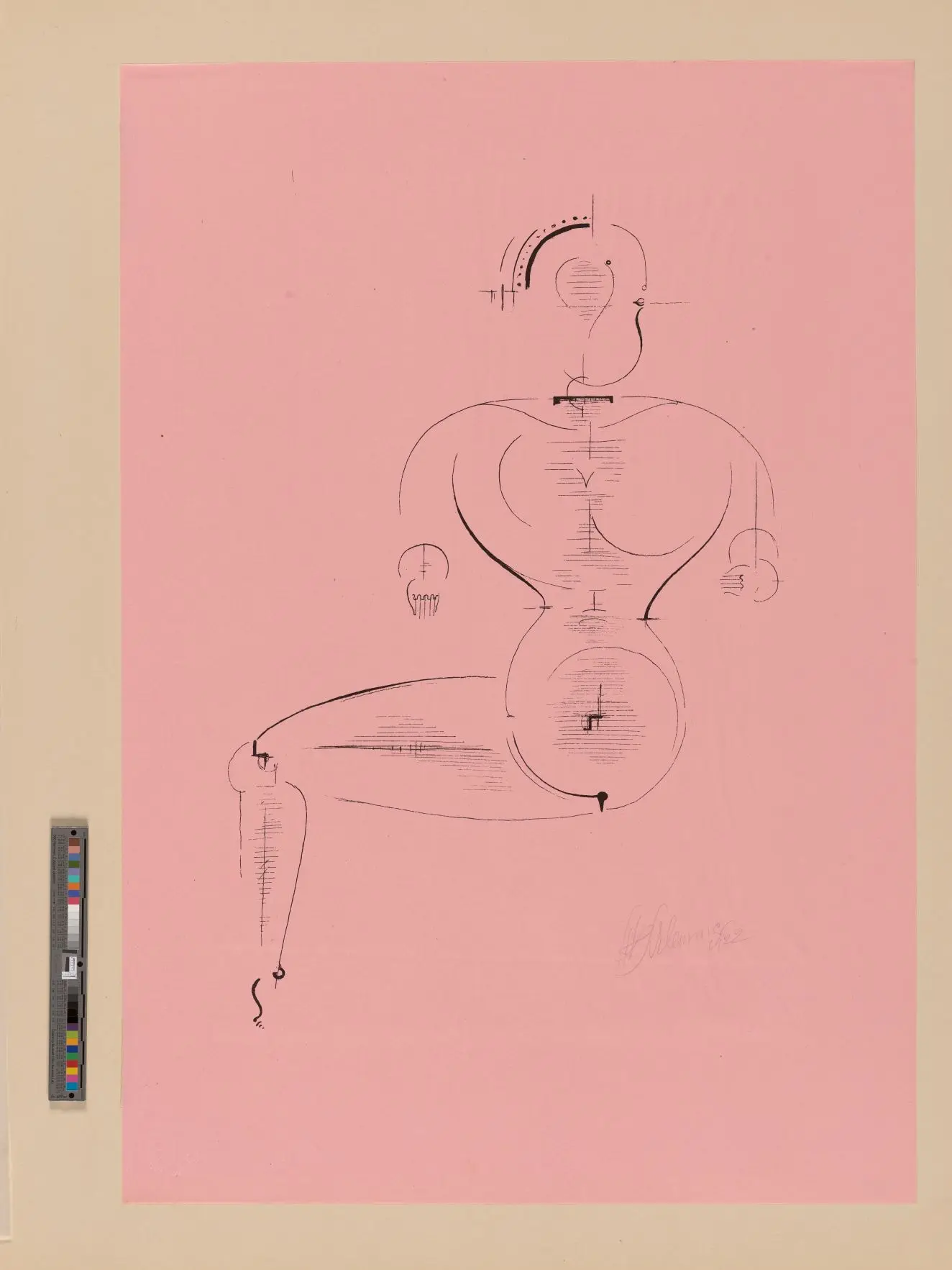 Figurenplan K 1 by Oskar Schlemmer