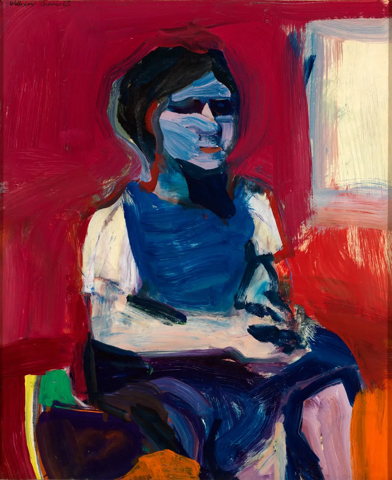 Girl in Blue Blouse by William Theophilus Brown