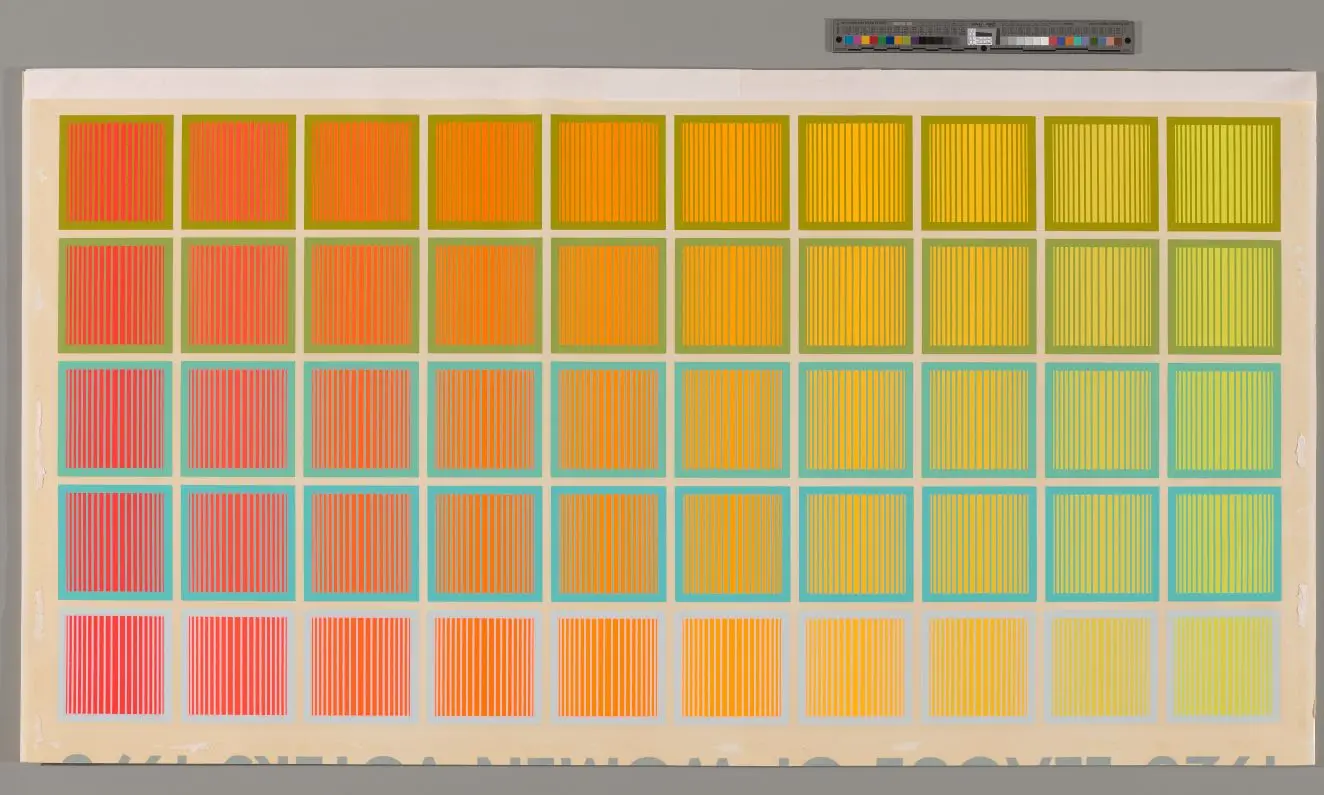 List Art Poster by Richard Anuszkiewicz