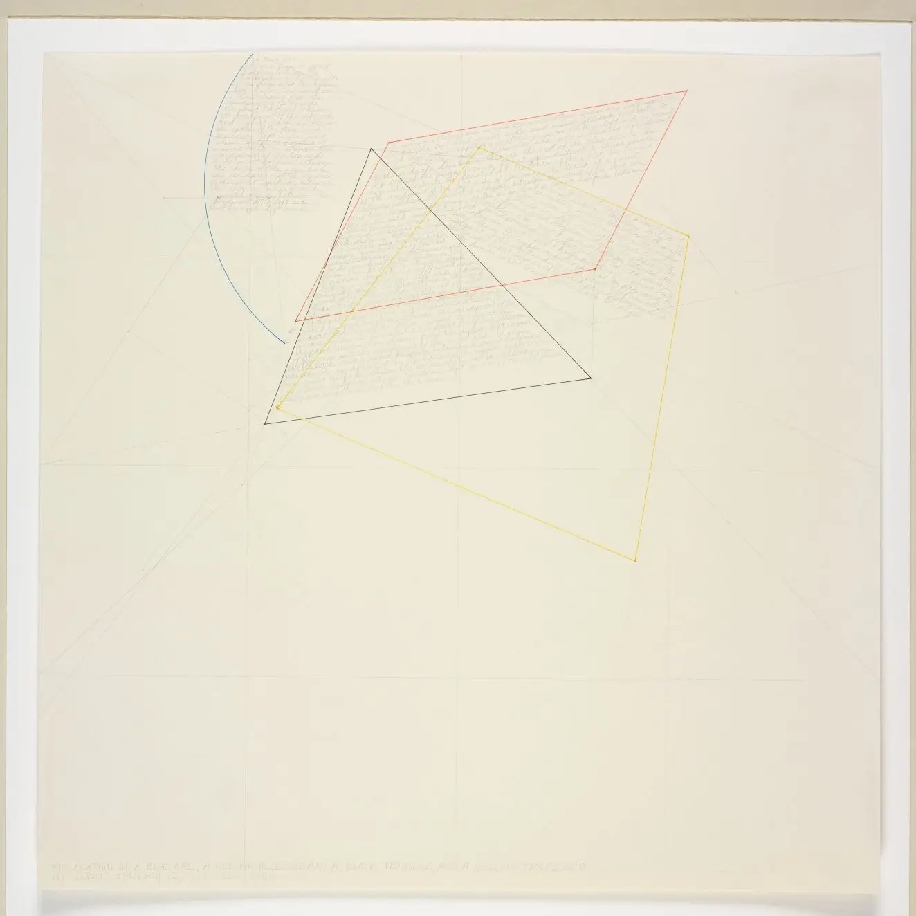 The Location of a Blue Arc by Sol LeWitt