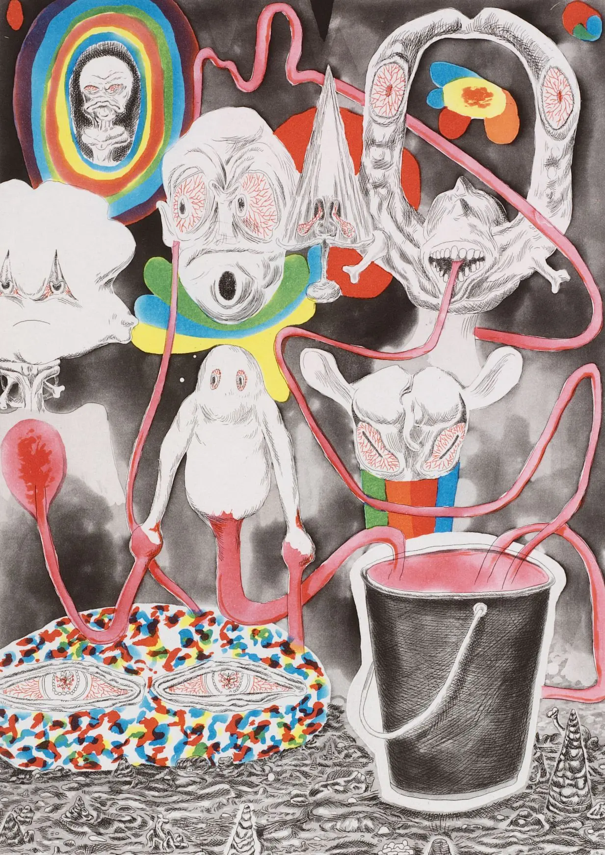 Miracle Machine #1 or Vegan-Made Moundmeat Fountain by Trenton Doyle Hancock