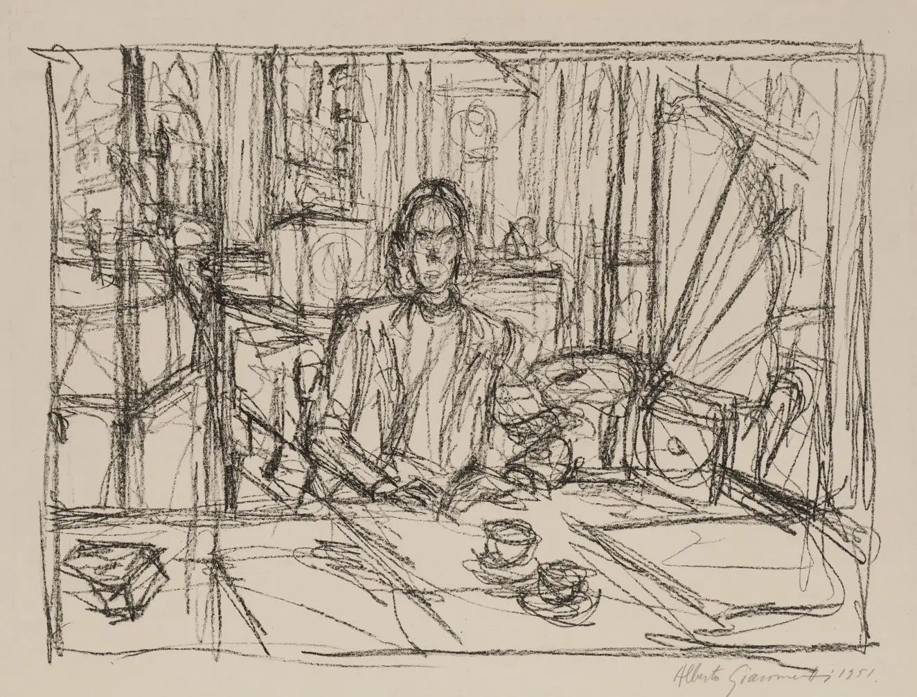 Model in Studio by Alberto Giacometti