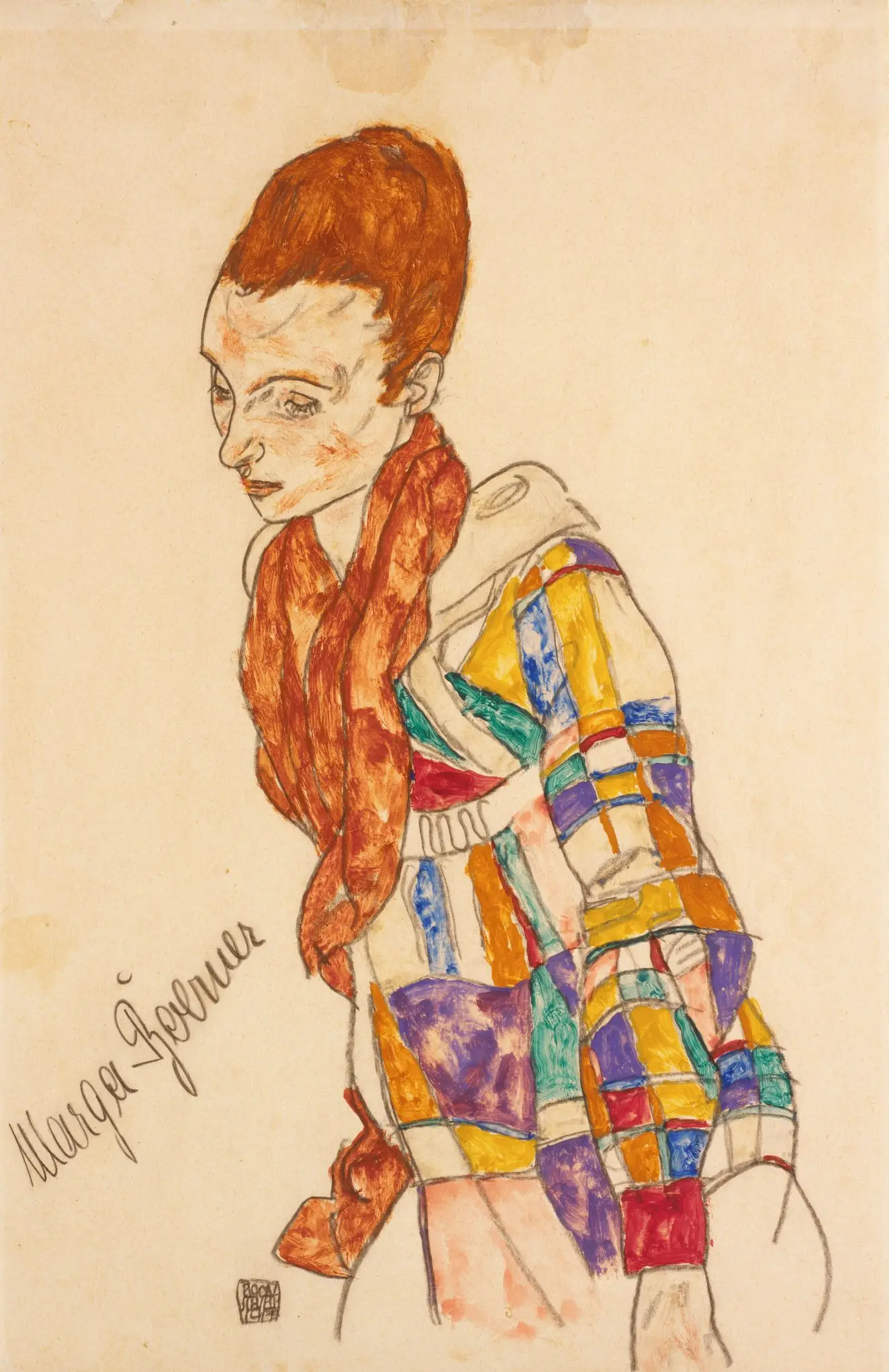 Portrait of Marga Boerner by Egon Schiele