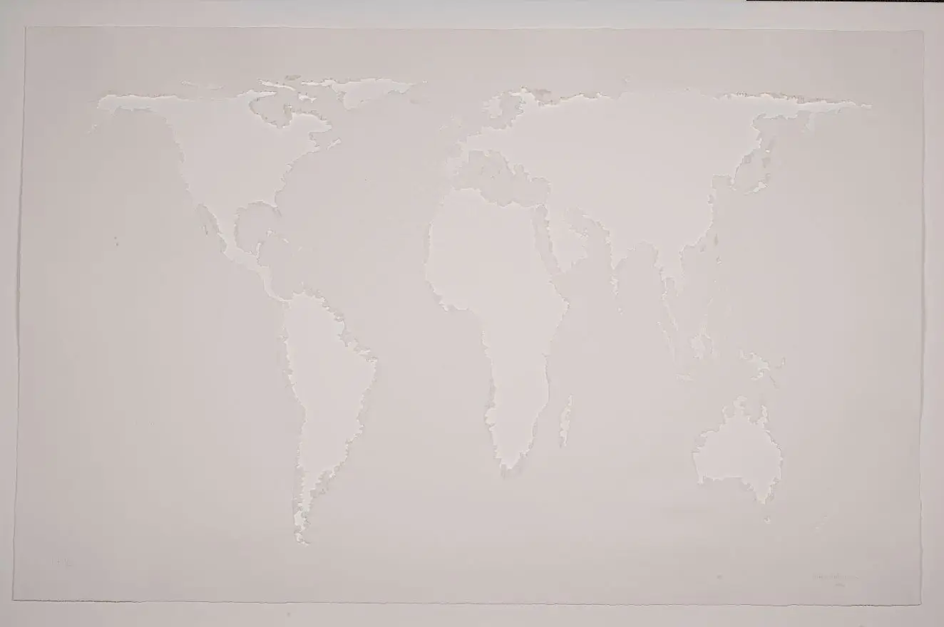 Projection (cotton) by Mona Hatoum