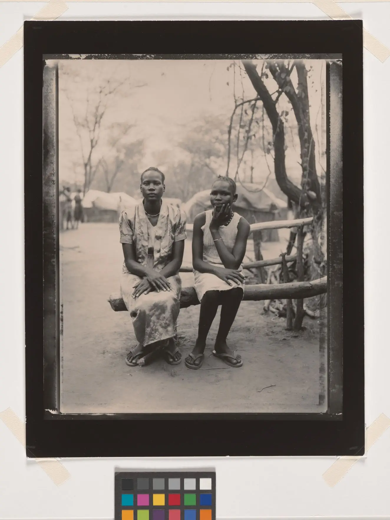 Rachel and Ochol, Family Section, Sudanese Refugee Camp, Lokichoggio, Kenya by Fazal Sheikh