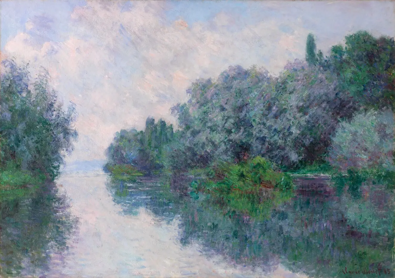 The Seine at Giverny by Claude Monet