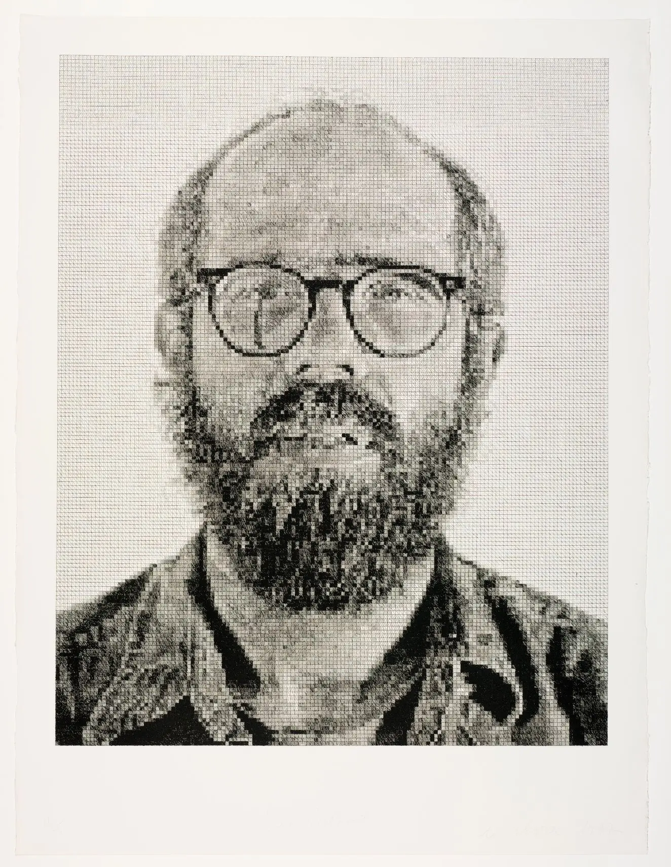 Self-portrait by Chuck Close