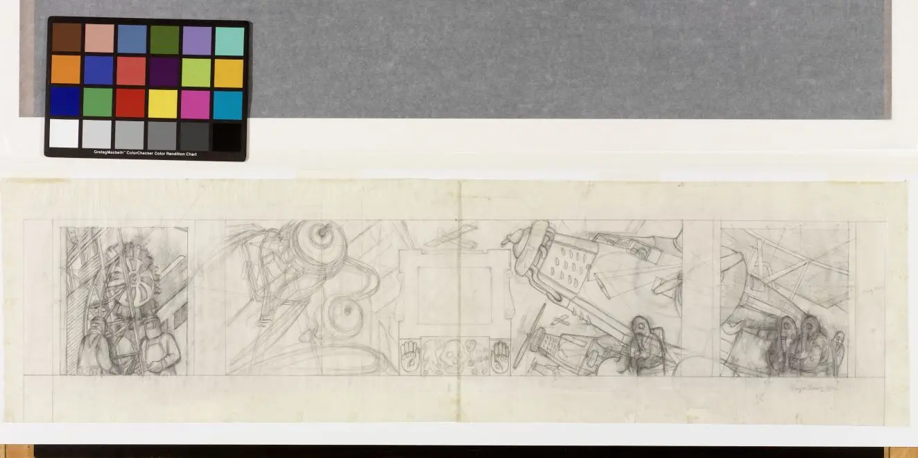Study for The Conquest of Air by Diego Rivera (