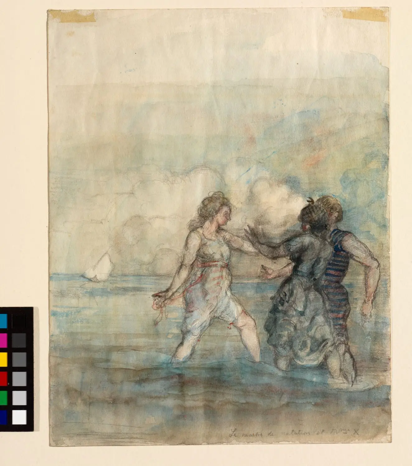 The Swimming Master and Mme. X by Charles Conder