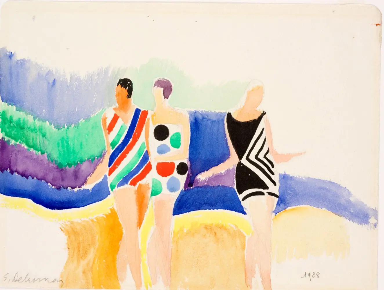 Three Bathers by Sonia Delaunay