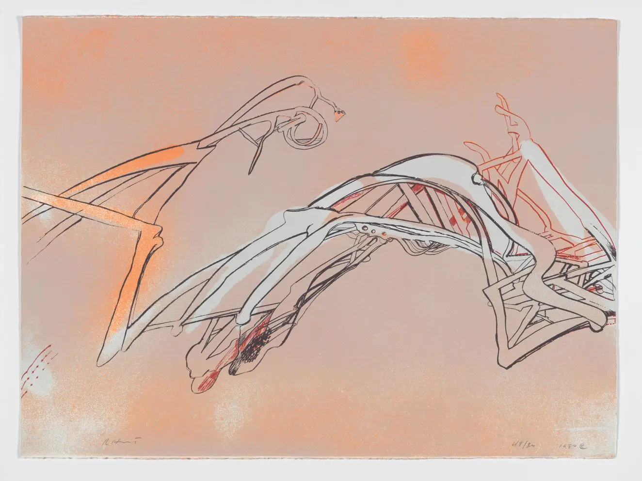Untitled (Orange) by Richard Hunt