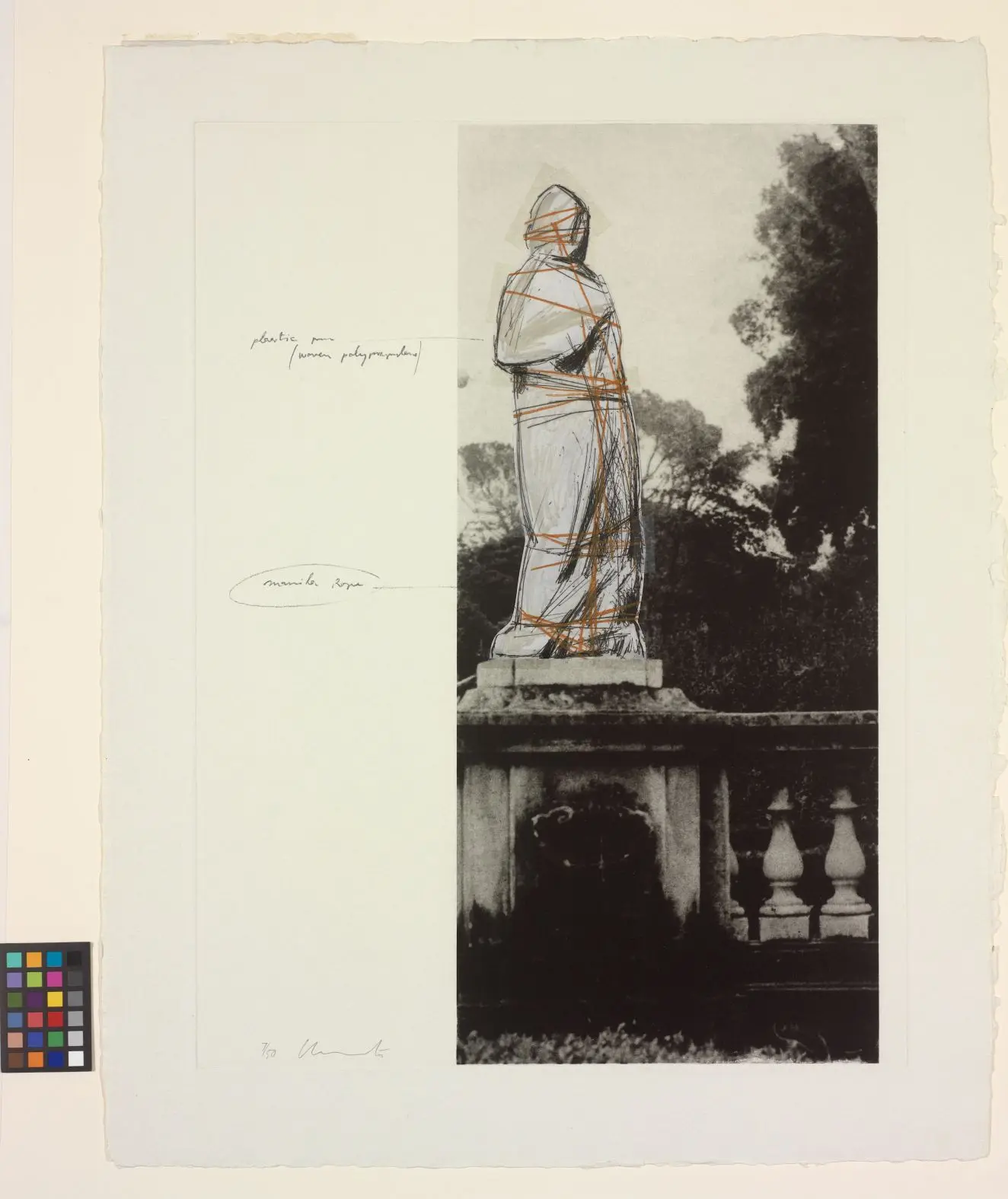 Wrapped Venus, Villa Borghese 1963 by Christo