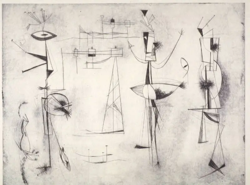 Figures in Landscape by Dorothy Dehner