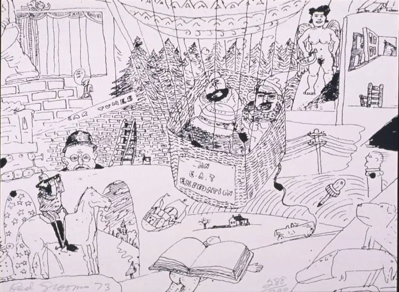 Untitled by Red Grooms American, by Red Grooms