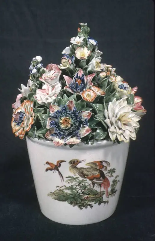 Flowers in a pot by Unknown artist