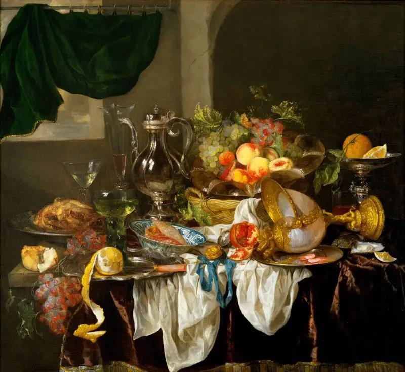 Banquet Still Life by Abraham van Beyeren