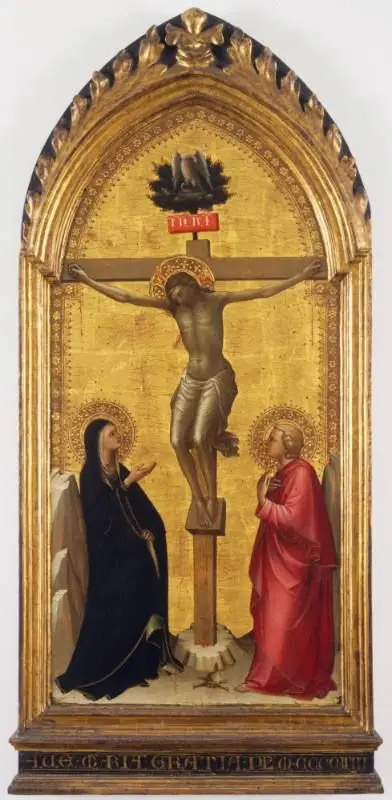 Christ on the Cross with the Virgin and Saint John by Lorenzo Monaco