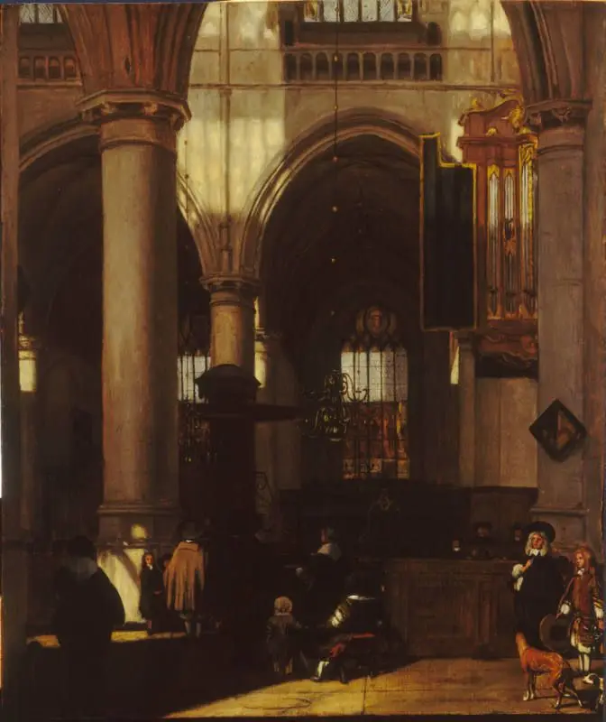 Church Interior by Emanuel de Witte
