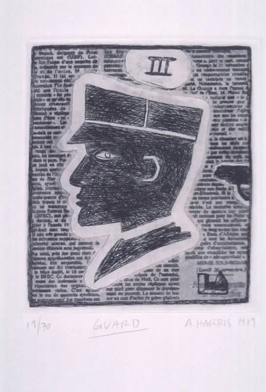 Guard (from the Pounding Waves Print portfolio) by Alfred Harris