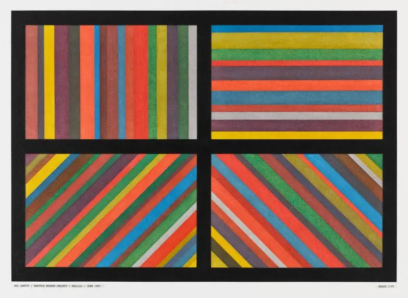 Sol LeWitt lines by Sol LeWitt